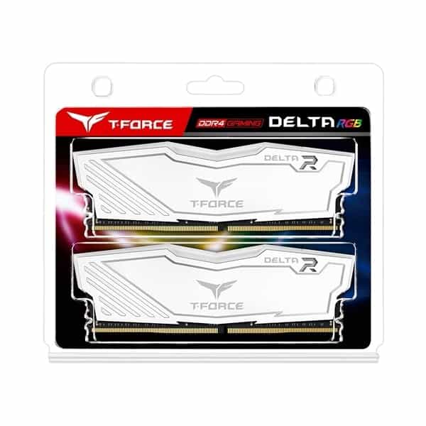 Team Group 32GB 2x16GB 3600MHz Delta White RGB  DDR4