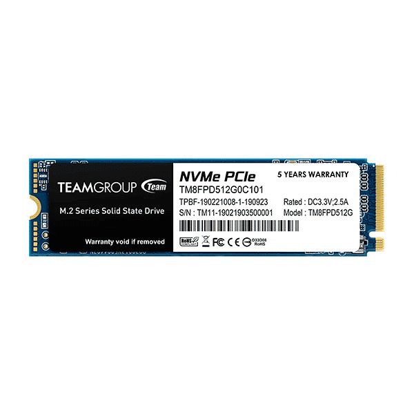 Team Group MP33 Pro M2 PCIe3 NVME 512GB  SSD