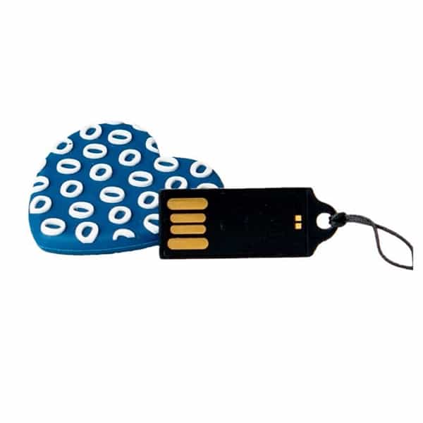 TECH1TECH Corazón Azul 16GB USB2  PenDrive