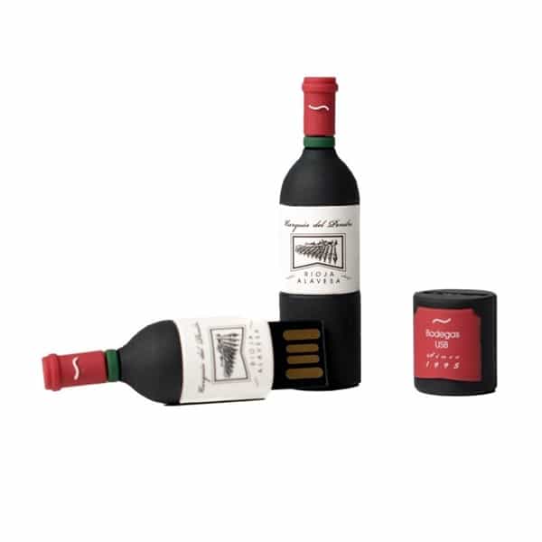 TECH1TECH Botella de Vino 16GB USB2  PenDrive