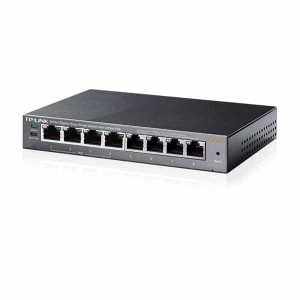 TPLink SG108PE POE 55W Metálico Semigestionable  Switch