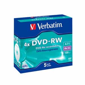 Verbatim DVDRW 4x Pack 5u 47GB  DVD