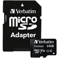 Flash Verbatim MicroSD 64GB