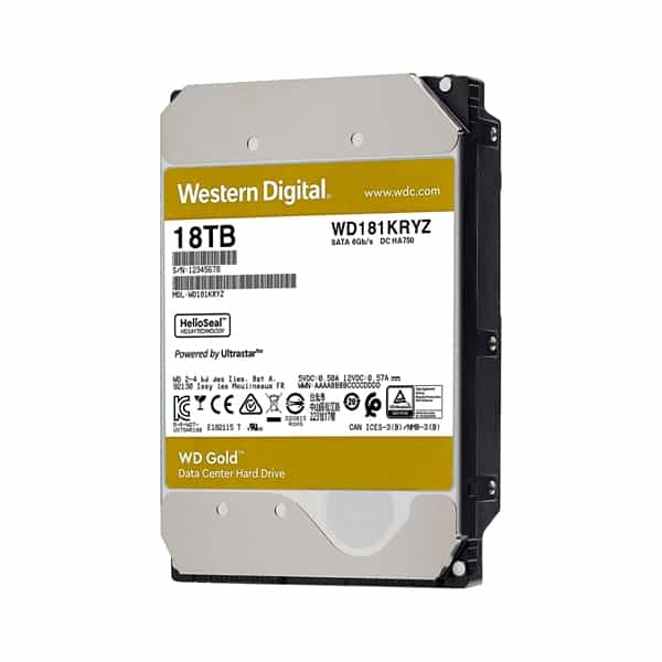 WD Gold 18TB 512MB 35 7200rpm  Disco Duro
