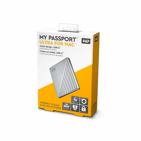WD Passport Ultra 4TB USB 31 25 Plata  HDD Externo