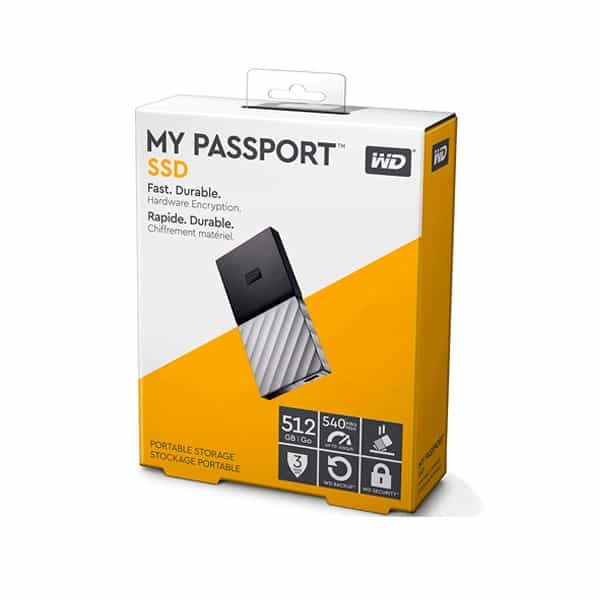 WD My Passport SSD 512GB  Disco Duro Externo SSD