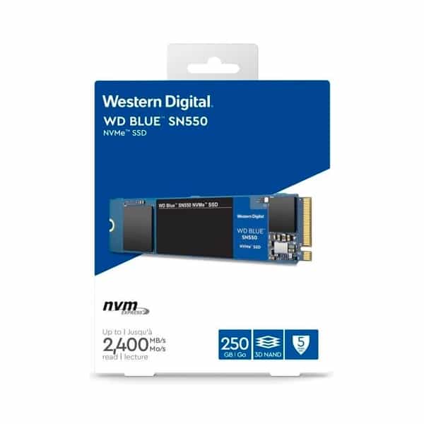 WD Blue SN550 M2 NVMe 250GB  Disco Duro SSD