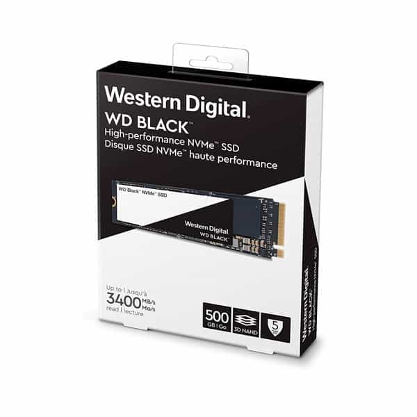 WD Black 500GB M2 2280 PCIe NVMe  Disco duro SSD