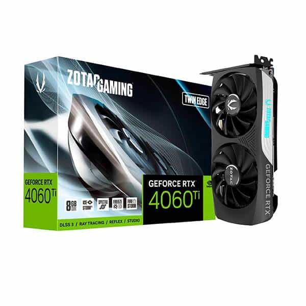 Zotac GeForce RTX 4060 Twin Edge 8GB GDDR6 DLSS3  Tarjeta Gráfica Nvidia