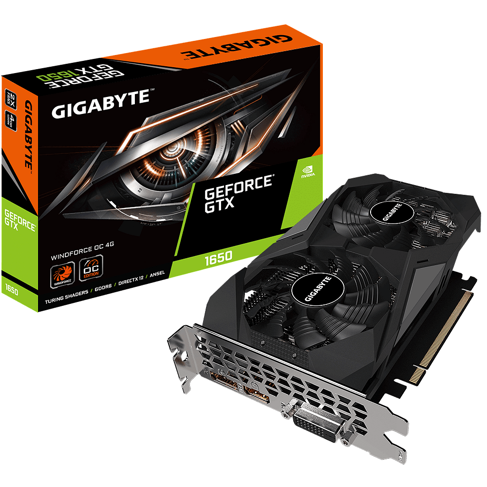 Gigabyte GeForce GTX1650 D6 Windforce OC 4GB GD6