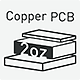 PCB de 6 capas con cobre