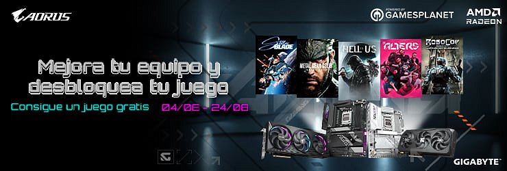 Consigue un juegos con la compra de producto GIGABYTE