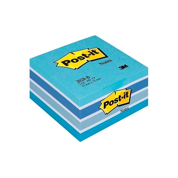 PostIt Cubo de Notas Adhesivas Color Azul 450 Hojas