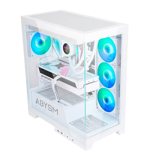 Abysm Danube Sava H500 ARGB  Caja ATX Cristal Templado Blanca