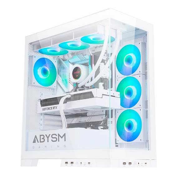 Abysm Danube Sava H500 ARGB  Caja ATX Cristal Templado Blanca