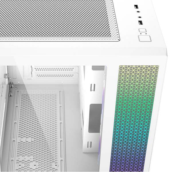 Abysm Danube Sava ARGB  Caja ATX Cristal Templado Blanca