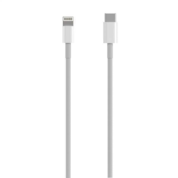 Aisens  Cable Lightning a USB tipo C blanco 50 centimetros