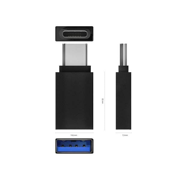 Aisens A1080717 USB 32 Hembra a USBC Macho  Adaptador USB