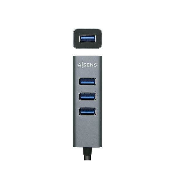 Aisens A1090508 4x USB Hub USBC  Adaptador USB