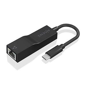 Aisens A1060765 USB TipoC a RJ45 Ethernet 1000Mbps  Adaptador USB