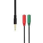 Aisens AUDIO Jack 35Macho a 2x Jack 35 Hembra  Cable