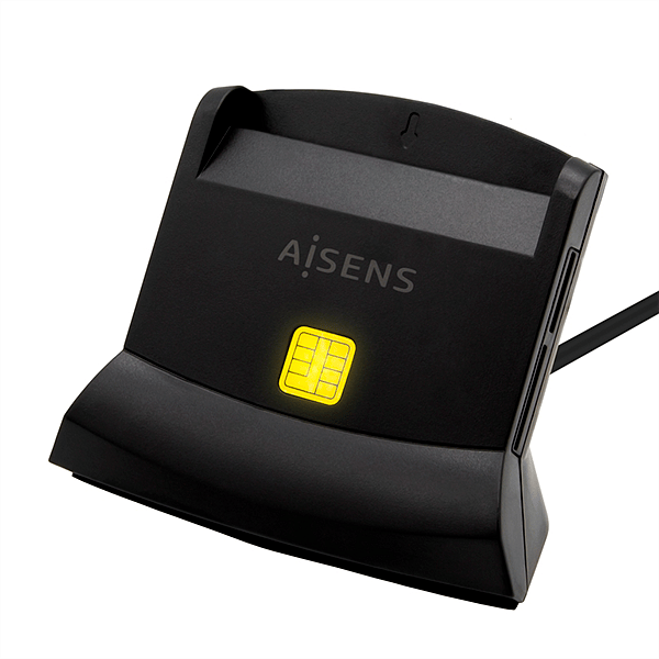 Aisens ASCRSN02SDBK  Lector de DNI  MicroSD  Tarjeta de Sim  USB20  Lector USB