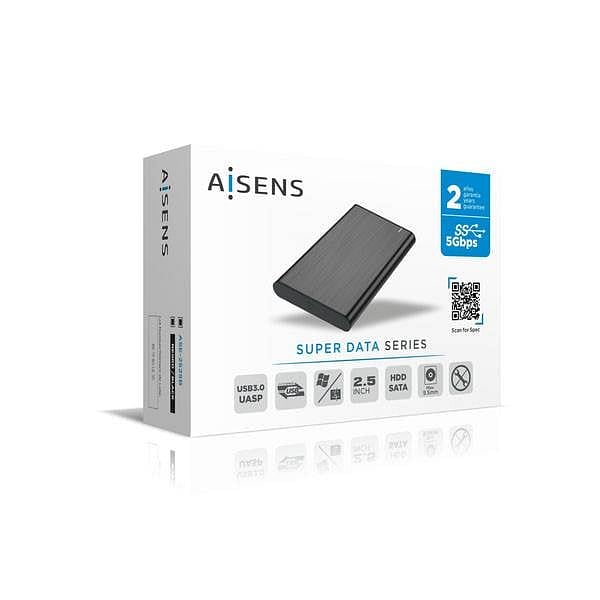 Aisens ASE2525B SSD 25  USB 31  5Gbps  Caja Externa SSD