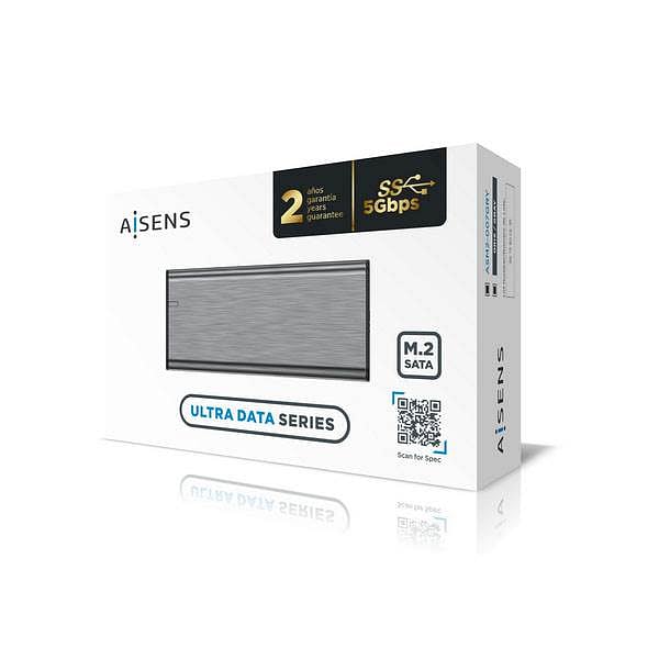 Aisens ASM2007GRY M2 SATA  USB31  5Gbps  Caja Externa SSD