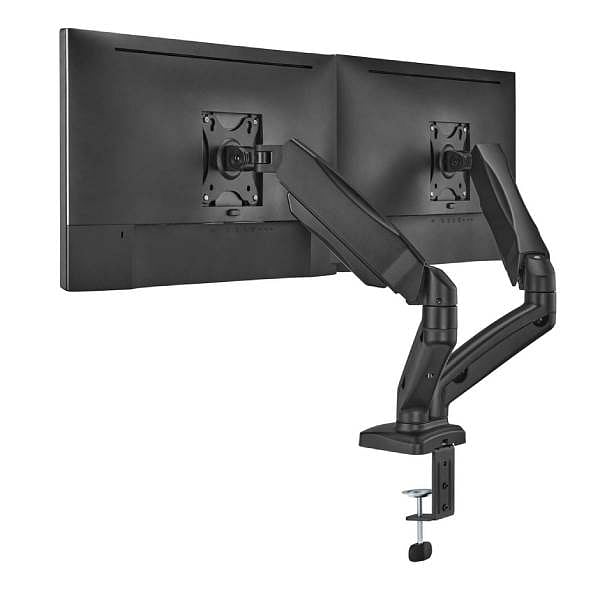 Aisens DT32TSR221 Black  hasta 9kg por brazo  contrapeso giratorio e inclinable  Soporte Profesional para 2 monitores