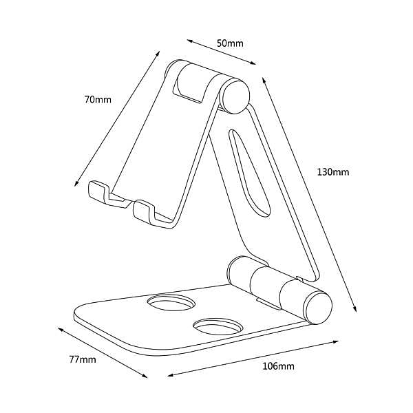 Aisens MS2PXL096 XL Ajustable Móvil Tablet  Soporte Tablet