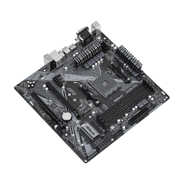 Asrock B450M Pro4 R20  DDR4  MicroATX  Placa Base AM4