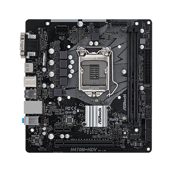 Asrock H470MHDV  Placa Base Intel 1200
