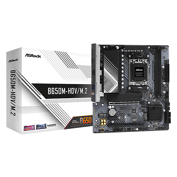 Asrock B650MHDVM2  DDR5  MicroATX  Placa Base AM5