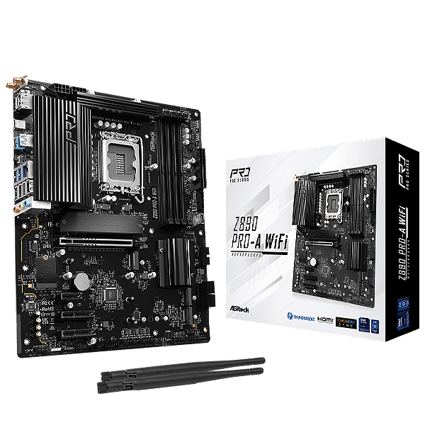 Asrock Z890 ProA  WiFi 7  DDR5  ATX  Placa Base Intel Socket 1851