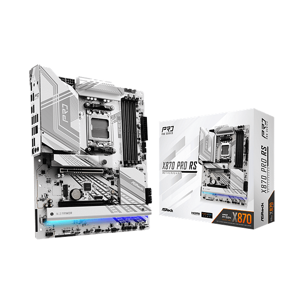 Asrock X870 Pro RS  DDR5  ATX  Blanca  Placa Base AM5