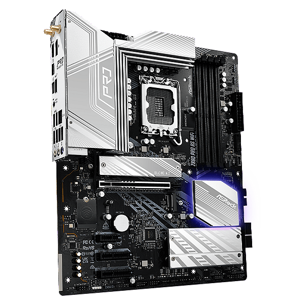 Asrock Z890 Pro RS  WiFi 6E  DDR5  ATX  Blanca  Placa Base Intel Socket 1851