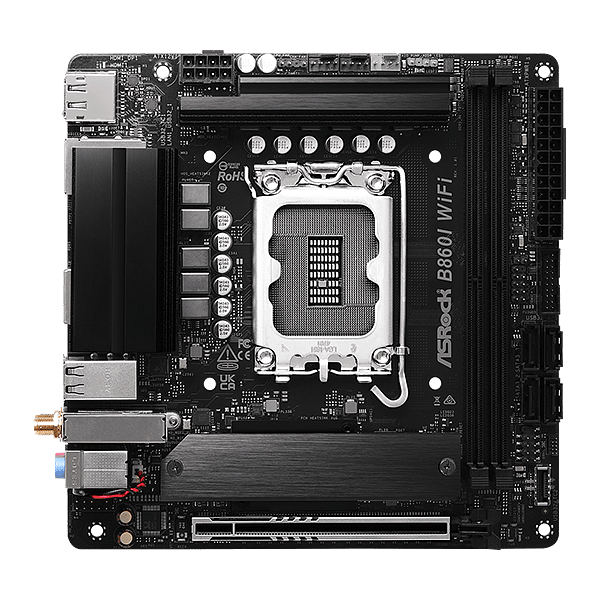 Asrock B860I  WiFi 6E Bluetooth 53  DDR5  Mini ITX  Placa Base Intel 1851