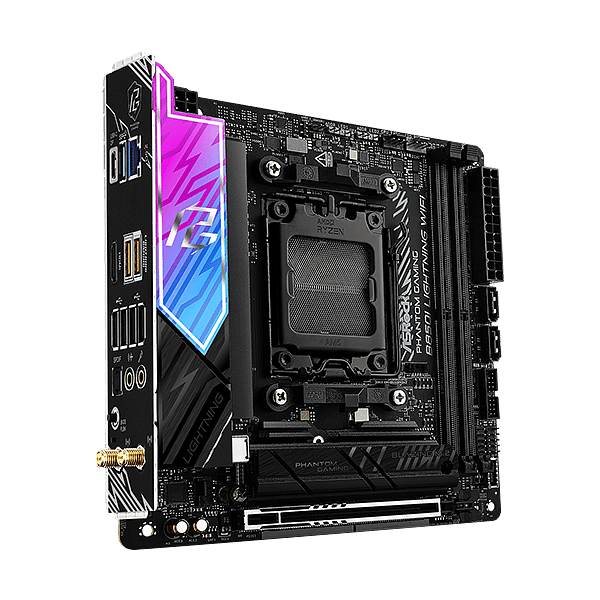 Asrock B850I Lightning  WiFi 6E Bluetooth 52  DDR5  Mini ITX  Placa Base AM5