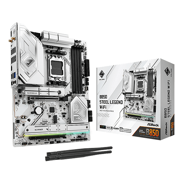 Asrock B850 Steel Legend  WiFi 7 Bluetooth 54  DDR5  ATX  Placa Base AM5