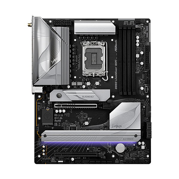 Asrock B860 LiveMixer  WiFi 6E Bluetooth 53  DDR5  ATX  Placa Intel 1851