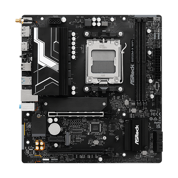 Asrock B850MX  WiFi 6E Bluetooth 52  DDR5  MicroATX  Placa Base AM5