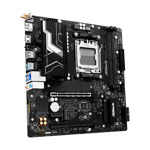 Asrock B850MX  WiFi 6E Bluetooth 52  DDR5  MicroATX  Placa Base AM5