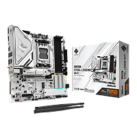 Asrock B850M Steel Legend | WiFi 7 Bluetooth 5.4 | DDR5 | MicroATX | Placa Base AM5