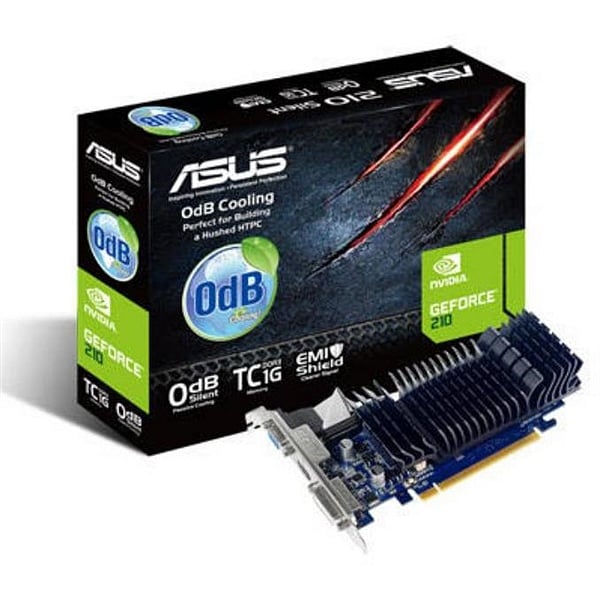 Asus Nvidia GeForce 210 TC Silent 1GB DDR3  Gráfica