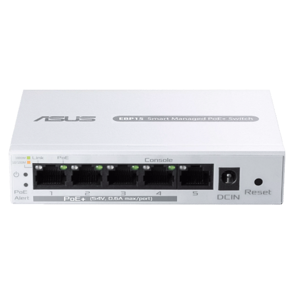 Asus ExpertWiFi EBP15 Gestionable Switch PoE 5 Puertos Gigabit Ethernet  Routers Extensibles