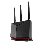 Asus RTBE86U  Router WiFi 7 8600Mbps 1x Puerto 10G  4 Puertos 25G Negro