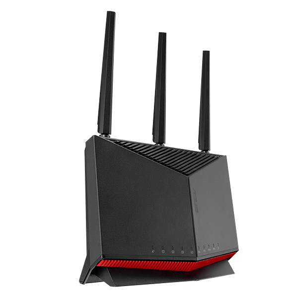 Asus RTBE86U  Router WiFi 7 8600Mbps 1x Puerto 10G  4 Puertos 25G Negro