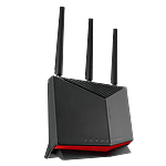 Asus RTBE86U  Router WiFi 7 8600Mbps 1x Puerto 10G  4 Puertos 25G Negro