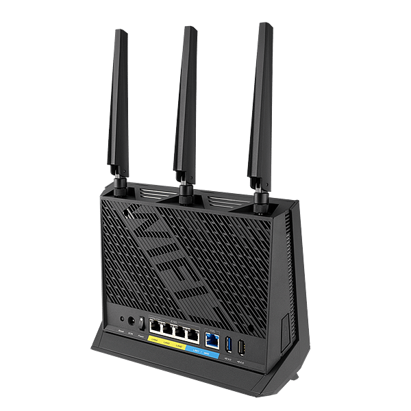 Asus RTBE86U  Router WiFi 7 8600Mbps 1x Puerto 10G  4 Puertos 25G Negro