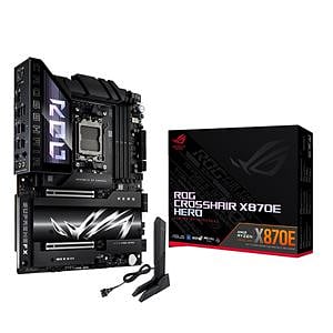 Asus ROG Crosshair X870E HERO  DDR5  WiFi 7  Bluetooth  PCIe 50  ATX  Placa Base AM5